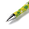 Clover Pattern Plastic Beadable Pens AJEW-P115-01A-3