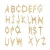 26Pcs 26 Styles 304 Stainless Steel Initial Connector Charms STAS-L022-517G-1