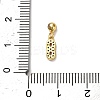 925 Sterling Silver Micro Pave Clear Cubic Zirconia European Dangle Charms STER-A045-01G-8-3