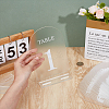 20Pcs 20 Styles Acrylic Table Plate Display Decoration AJEW-DR0002-37-3