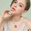 24Pcs 3 Colors 201 Stainless Steel Pendants STAS-DC0014-05-6