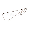 Tarnish Resistant 304 Stainless Steel Ball Chain Necklaces STAS-M174-046P-2