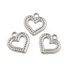 Non-Tarnish 304 Stainless Steel Pendants Rhinestone Setting LS-STAS-A066-04P-2