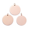 Ion Plating(IP) 304 Stainless Steel Pendants STAS-I311-06RG-2