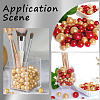 150Pcs 4 Styles ABS Plastic Imitation Pearl Beads OACR-SP0001-68-5