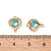 Brass Micro Pave Cubic Zirconia Pendants KK-A259-15G-3