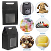 Rectangle Paper Storage Gift Boxes with Clear Window CON-WH0095-60-5