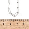 3.5MM 304 Stainless Steel Paperclip Chain Necklaces NJEW-T016-07P-5