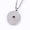 304 Stainless Steel Pendant Necklaces NJEW-H487-10-2