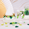 270Pcs 9 Style Transparent Acrylic Pendants TACR-CD0001-02-8
