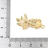 Brass Micro Pave Clear Cubic Zirconia Pendants KK-U064-18C-G-3