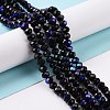 Electroplate Opaque Solid Color Glass Beads Strands LS-EGLA-A044-P2mm-L18-4