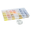 DIY Alloy Enamel & Glass & ABS Plastic Imitation Pearl Bracelets Jewelry Making Kits DIY-FS0007-52-6