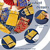 8Pcs 4 Colors Ethnic Style Silk Sutra Book Zipper Pouch ABAG-GA0001-26-3