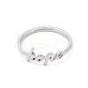 Non-Tarnish 304 Stainless Steel Word Hope Adjustable Ring RJEW-L107-027P-2