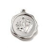 Tarnish Resistant 304 Stainless Steel Pendant Rhinestone Settings STAS-I197-001P-2