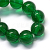 Baking Paint Transparent Glass Round Bead Strands X-DGLA-Q022-8mm-25-2