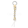 Mother's Day Wood and Plastic Beads Keychain Decorationes LS-KEYC-B016-01-2