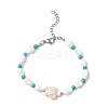 2Pcs 2 Styles Shell Beaded Bracelets BJEW-TA00586-02-3