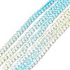 Transparent Gradient Color Glass Beads Strands X1-GLAA-H021-01B-23-2
