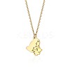 Cute Cartoon Animal 304 Stainless Steel Pendant Necklaces QV5065-1-1