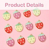 12Pcs 3 Colors Light Gold Plated Alloy Enamel Pendants FIND-FS0002-82-3