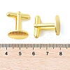 Rack Plating Brass Cuff Button KK-L151-10G-3