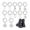 12Pcs 6 Style Alloy Shoes Charms HJEW-PH02120-6