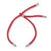 Nylon Round Cord Slider Bracelet Makings AJEW-JB01516-2