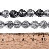 Crackle Transparent Glass Beads Strands GLAA-N068-04A-01-4