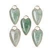Natural Green Strawberry Quartz Pendants G-G193-02G-06-1