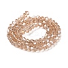 Transparent Electroplate Glass Beads Strands EGLA-A039-T3mm-B12-2