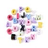UV Plating Opaque Acrylic European Beads SACR-N019-02-1