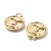 PVD Vacuum Plating 304 Stainless Steel Rhinestone Pendants STAS-R130-01G-08-2