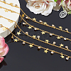 DIY Brass Micro Pave Clear Cubic Zirconia Curb Chains Necklaces/Bracelets Making Kits DIY-BBC0002-63G-3