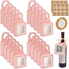 Square Kraft Paper Festival Gift Storage Boxes with Thank You Sticker and Polyester Ribbon CON-PH0003-06-1