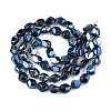 Electroplate Glass Beads Strands EGLA-T021-10H-2