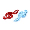 Spray Painted Alloy Big Pendants PALLOY-T092-86M-2