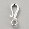 925 Sterling Silver Hook Clasps STER-WH0016-18S-1