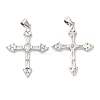 Eco-Friendly Brass Micro Pave Cubic Zirconia Pendants KK-Q775-03P-1