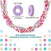 12 Strands 6 Colors Handmade Polymer Clay Beads Strands CLAY-HY0001-01-2