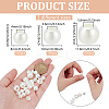 300Pcs 3 Styles ABS Plastic Imitation Pearl Beads KY-NB0001-72-2