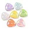 UV Plating Iridescent Acrylic Beads OACR-G039-11-1
