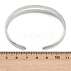 304 Stainless Steel Cuff Bangles for Women BJEW-B147-02P-3