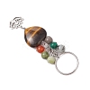Natural & Synthetic Gemstone Keychain KEYC-JKC01155-5