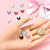12Pcs 12 Colors Rack Plating Alloy Enamel Charms ENAM-YW0004-94B-5