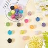 24Pcs 12 Colors Resin Rhinestone Beads RESI-PA0001-04-3