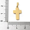Ion Plating(IP) 304 Stainless Steel Micro Pave Cubic Zirconia Pendants STAS-Z107-08G-15-3
