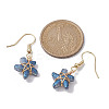 5 Pairs 5 Color Lampwork Starfish Dangle Earrings EJEW-JE05443-S-4
