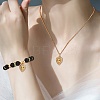 5Pcs Brass Micro Pave Clear & Green Cubic Zirconia Pendants ZIRC-SZ0003-16-5